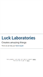 Mobile Screenshot of lucklaboratories.com