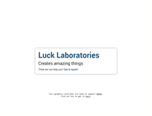 Tablet Screenshot of lucklaboratories.com